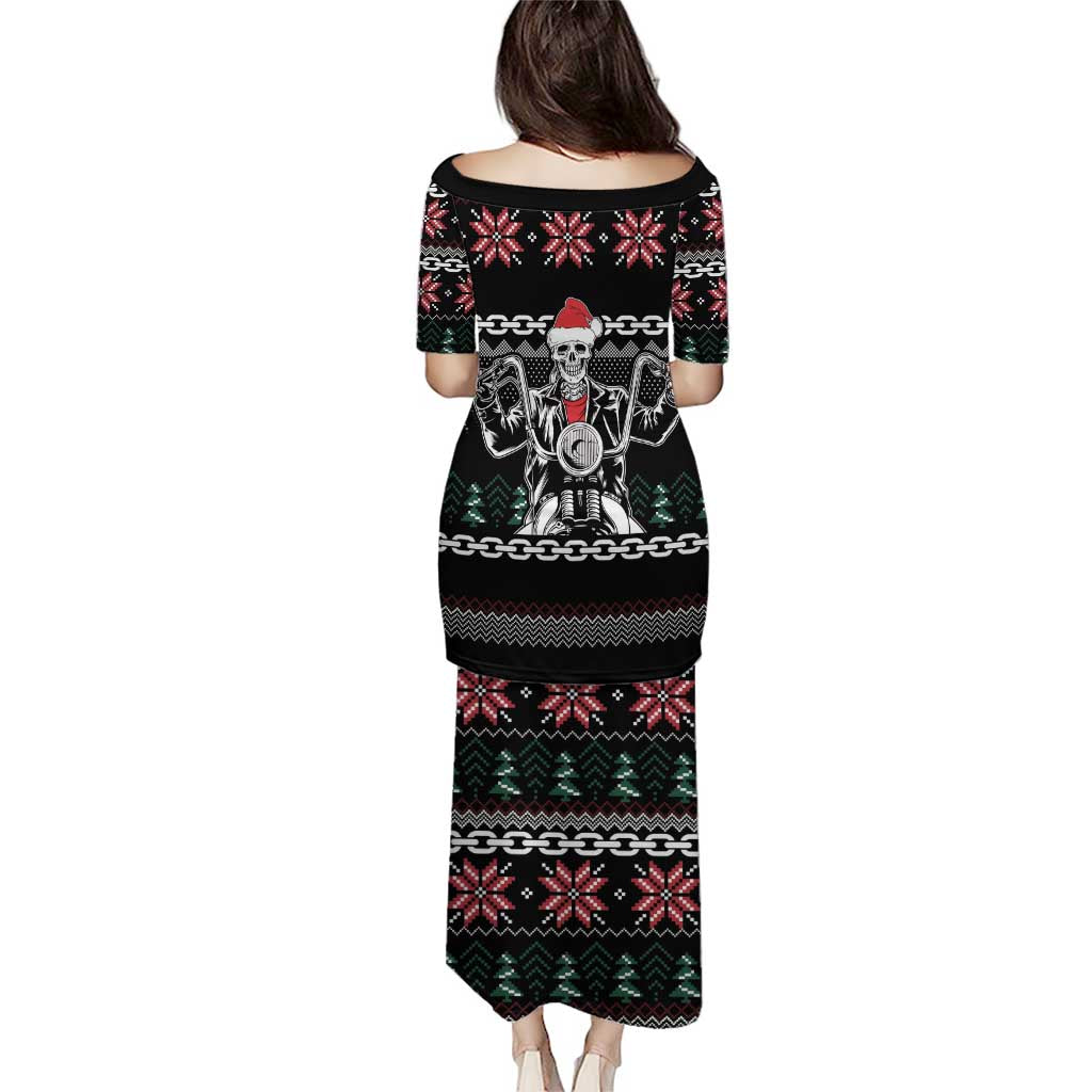 Live To Ride Motorbike Skeleton Puletasi Biker Skull Christmas DT04 - Wonder Print Shop