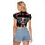Live To Ride Motorbike Skeleton Raglan Cropped T Shirt Biker Skull Christmas DT04 - Wonder Print Shop