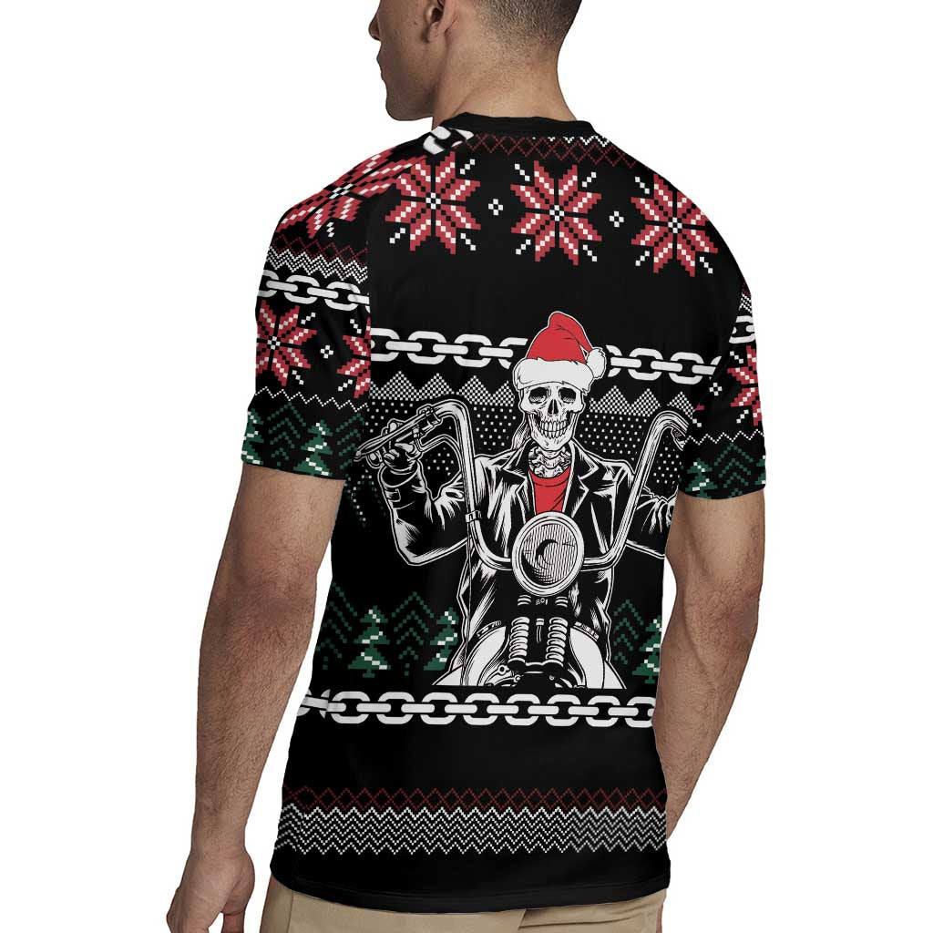 Live To Ride Motorbike Skeleton Rugby Jersey Biker Skull Christmas DT04 - Wonder Print Shop