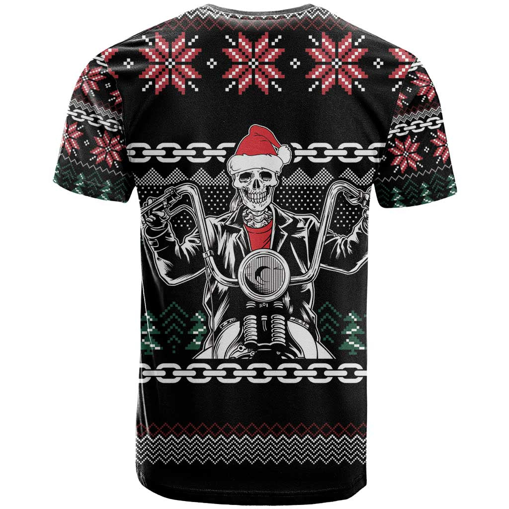 Live To Ride Motorbike Skeleton T Shirt Biker Skull Christmas DT04 - Wonder Print Shop