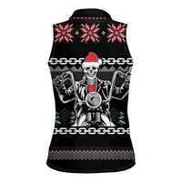 Live To Ride Motorbike Skeleton Women Sleeveless Polo Shirt Biker Skull Christmas DT04 - Wonder Print Shop