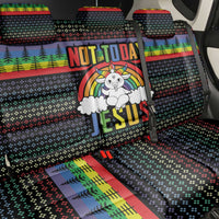 LGBT Not Today Jesus Back Car Seat Cover Rainbow Christmas DT04 - Wonder Print Shop