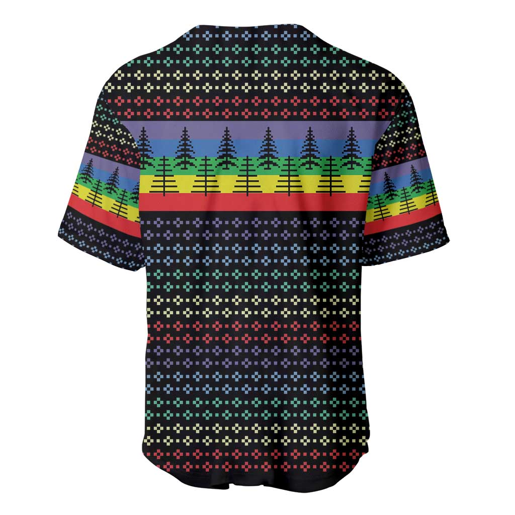 LGBT Not Today Jesus Baseball Jersey Rainbow Christmas DT04 - Wonder Print Shop