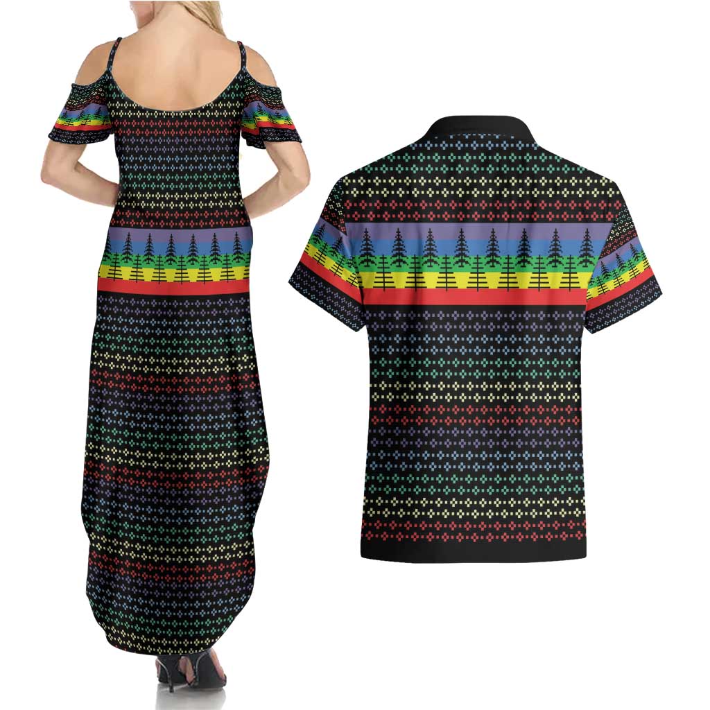 LGBT Not Today Jesus Couples Matching Summer Maxi Dress and Hawaiian Shirt Rainbow Christmas DT04 - Wonder Print Shop
