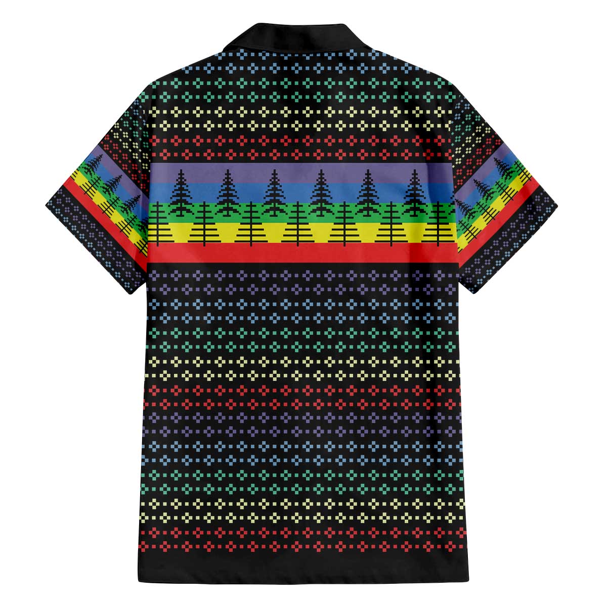 LGBT Not Today Jesus Family Matching Off The Shoulder Long Sleeve Dress and Hawaiian Shirt Rainbow Christmas DT04 - Wonder Print Shop