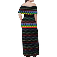 LGBT Not Today Jesus Family Matching Off Shoulder Maxi Dress and Hawaiian Shirt Rainbow Christmas DT04 - Wonder Print Shop