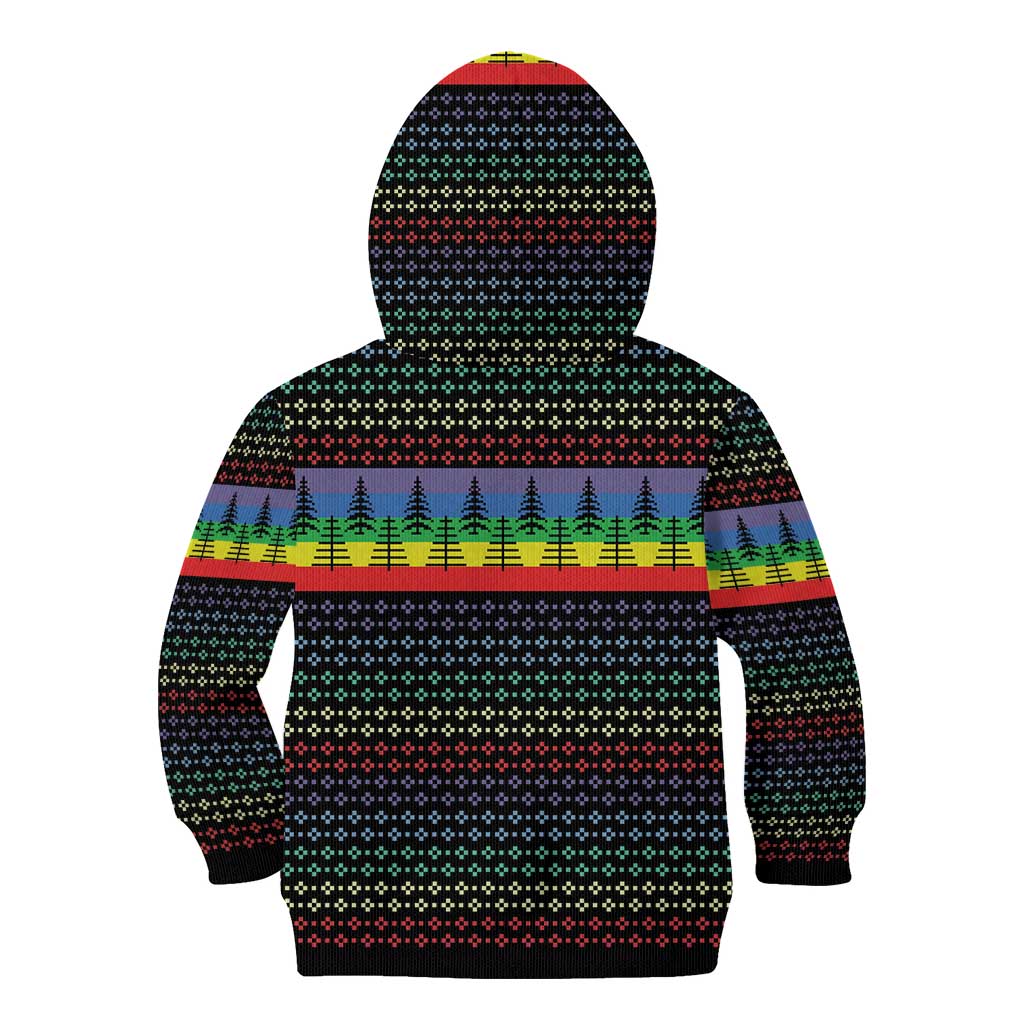 LGBT Not Today Jesus Kid Hoodie Rainbow Christmas DT04 - Wonder Print Shop