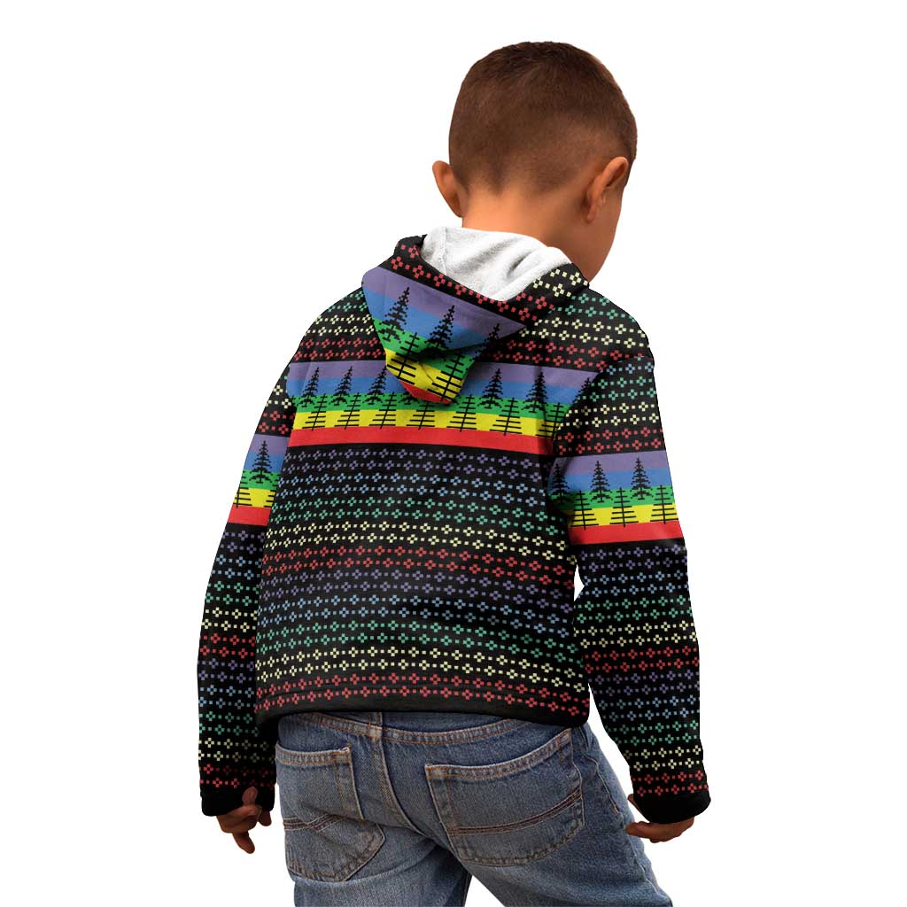 LGBT Not Today Jesus Kid Hoodie Rainbow Christmas DT04 - Wonder Print Shop