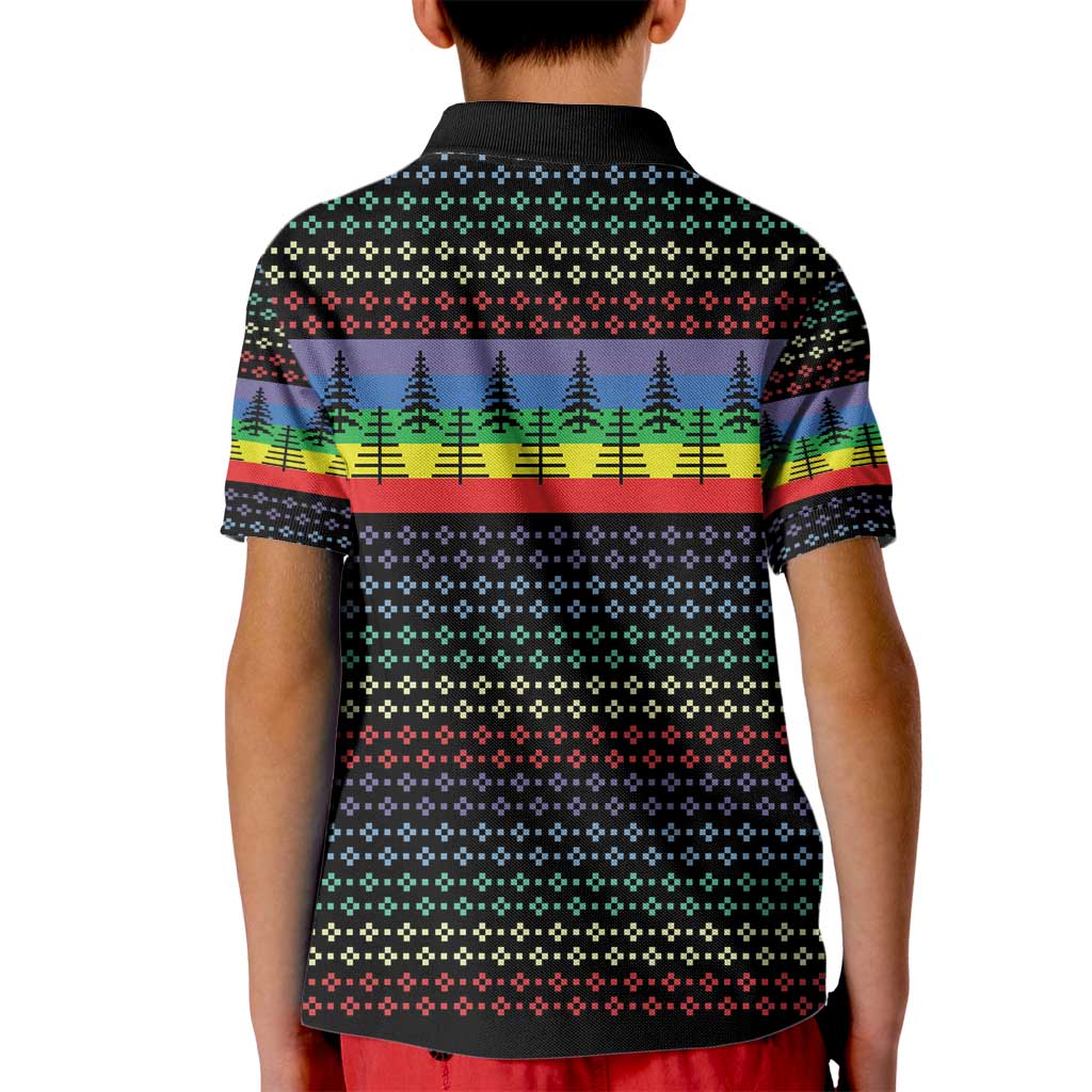 LGBT Not Today Jesus Kid Polo Shirt Rainbow Christmas DT04 - Wonder Print Shop
