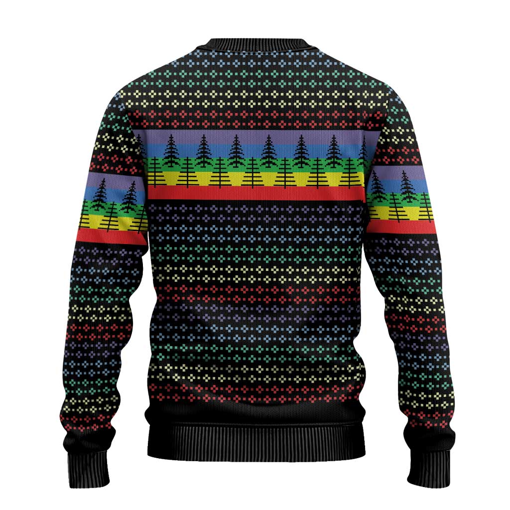 LGBT Not Today Jesus Ugly Christmas Sweater Rainbow Christmas DT04 - Wonder Print Shop