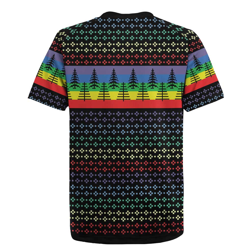 LGBT Not Today Jesus Rugby Jersey Rainbow Christmas DT04 - Wonder Print Shop