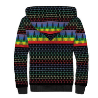 LGBT Not Today Jesus Sherpa Hoodie Rainbow Christmas DT04 - Wonder Print Shop