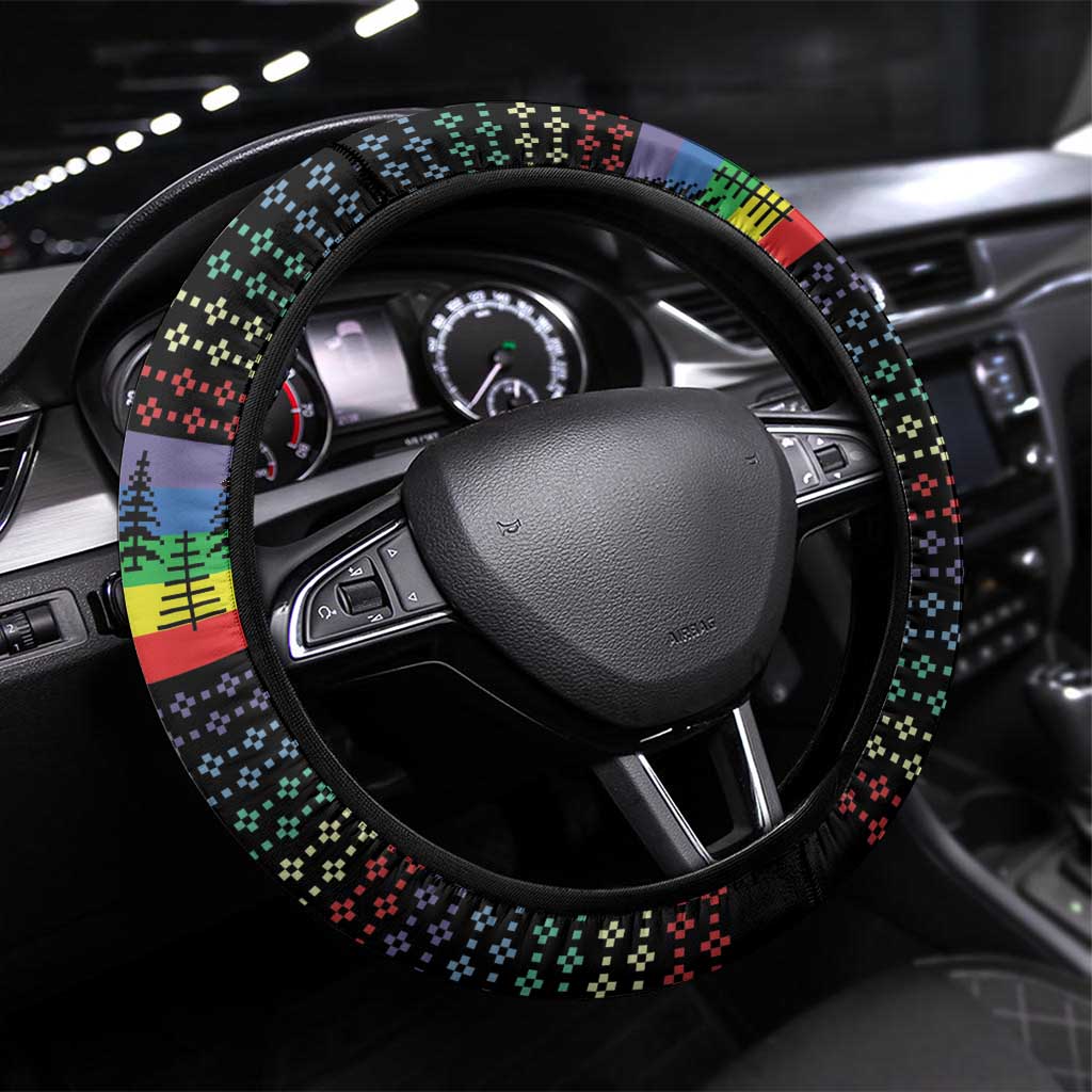 LGBT Not Today Jesus Steering Wheel Cover Rainbow Christmas DT04 - Wonder Print Shop