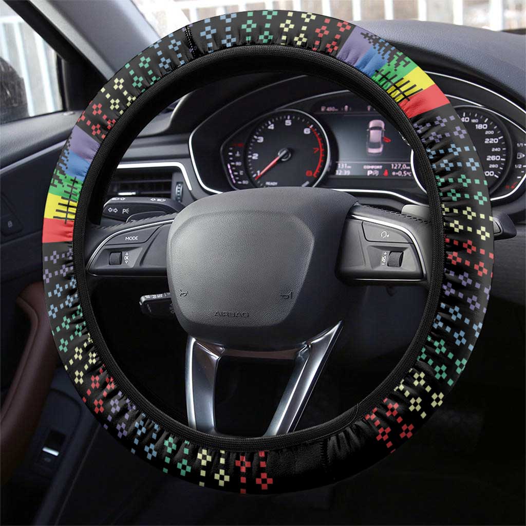 LGBT Not Today Jesus Steering Wheel Cover Rainbow Christmas DT04 - Wonder Print Shop