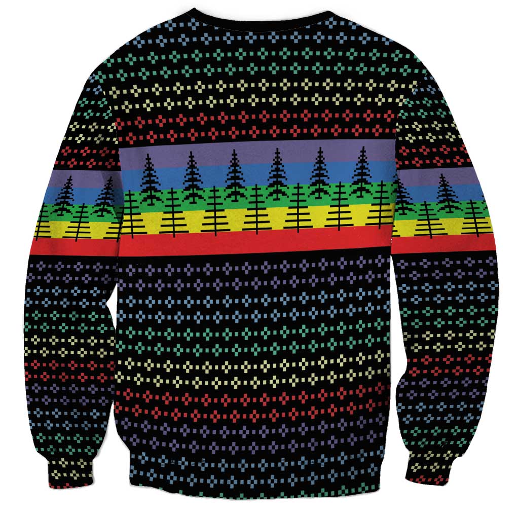 LGBT Not Today Jesus Sweatshirt Rainbow Christmas DT04 - Wonder Print Shop