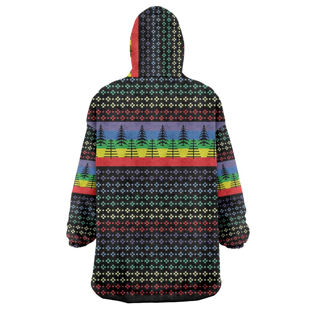 LGBT Not Today Jesus Wearable Blanket Hoodie Rainbow Christmas DT04 - Wonder Print Shop