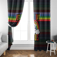 LGBT Not Today Jesus Window Curtain Rainbow Christmas DT04 - Wonder Print Shop
