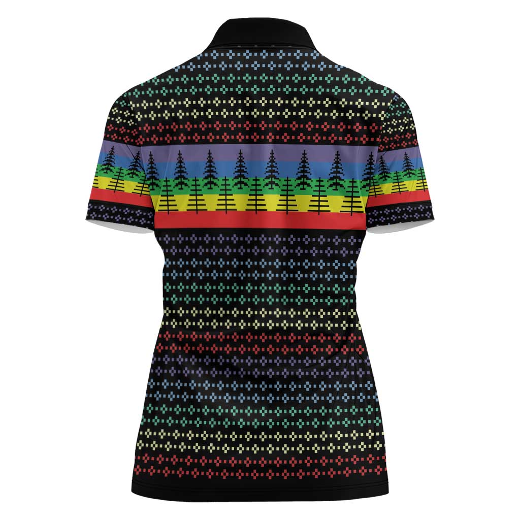 LGBT Not Today Jesus Women Polo Shirt Rainbow Christmas DT04 - Wonder Print Shop