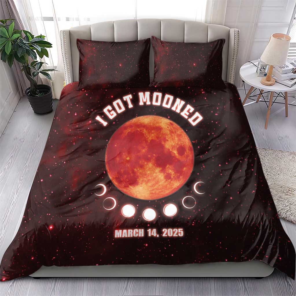 Blood Moon 2025 Bedding Set Total Lunar Eclipse