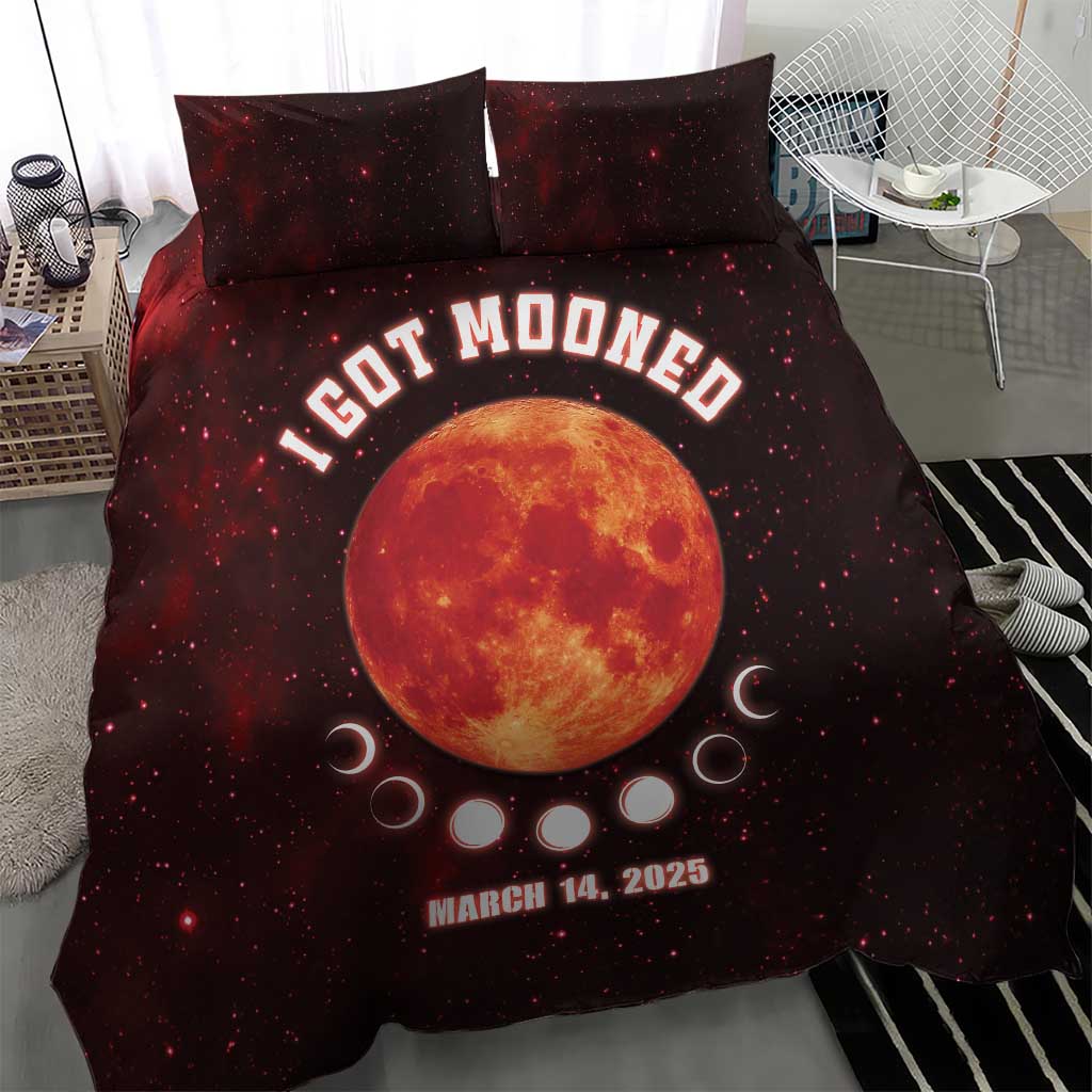 Blood Moon 2025 Bedding Set Total Lunar Eclipse