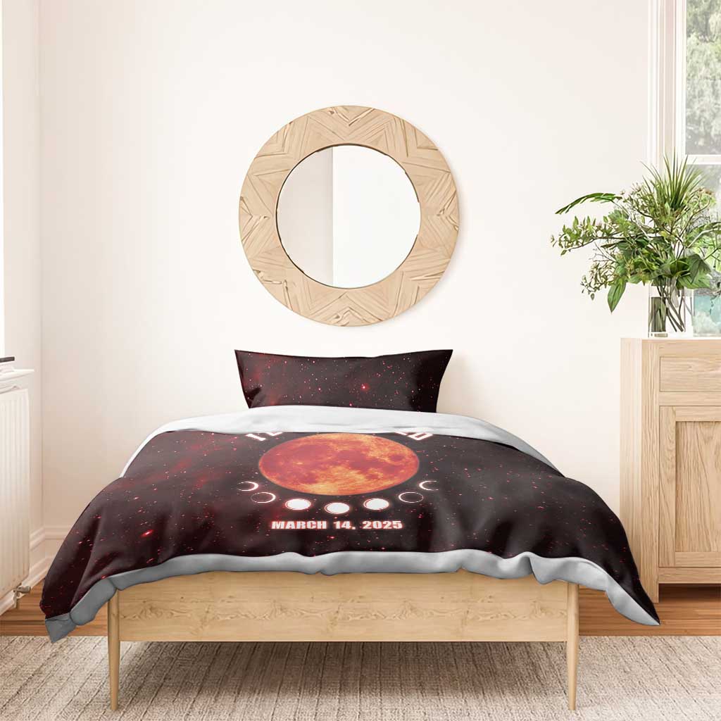 Blood Moon 2025 Bedding Set Total Lunar Eclipse