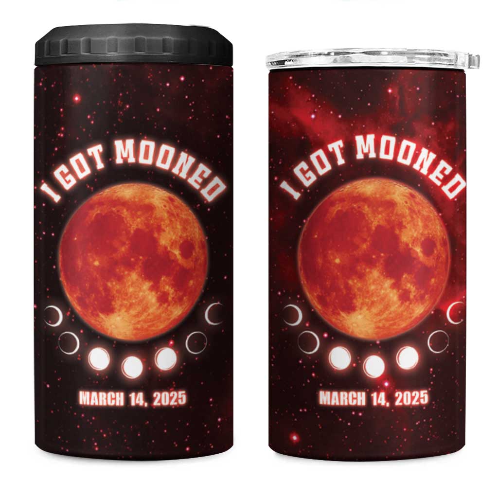 Blood Moon 2025 4 in 1 Can Cooler Tumbler Total Lunar Eclipse
