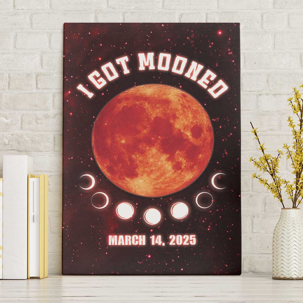 Blood Moon 2025 Canvas Wall Art Total Lunar Eclipse