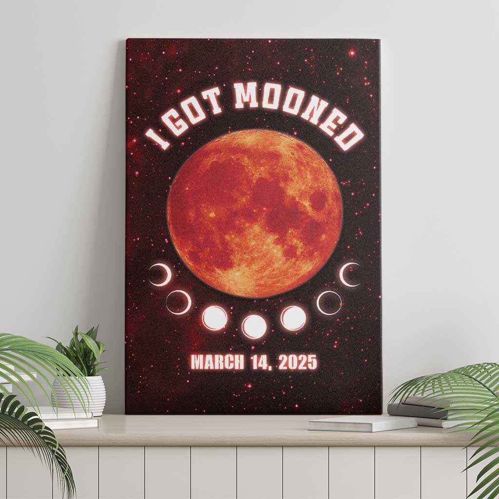 Blood Moon 2025 Canvas Wall Art Total Lunar Eclipse