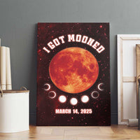 Blood Moon 2025 Canvas Wall Art Total Lunar Eclipse