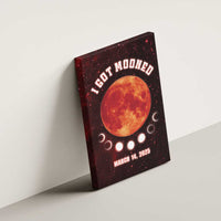 Blood Moon 2025 Canvas Wall Art Total Lunar Eclipse