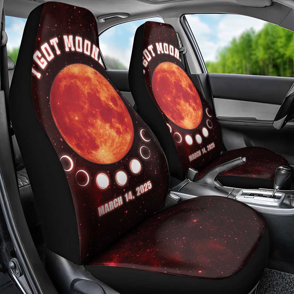Blood Moon 2025 Car Seat Cover Total Lunar Eclipse