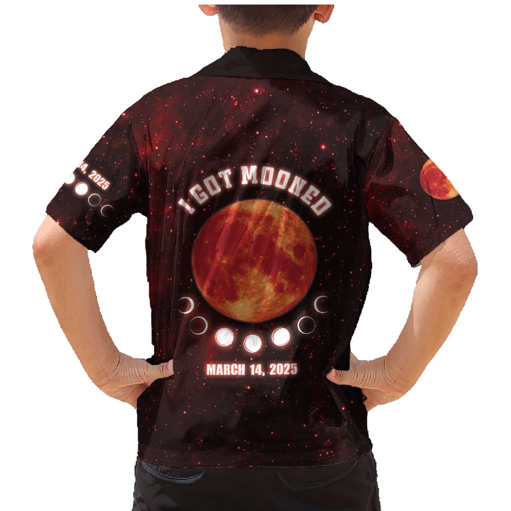Blood Moon 2025 Family Matching Mermaid Dress and Hawaiian Shirt Total Lunar Eclipse