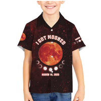 Blood Moon 2025 Family Matching Mermaid Dress and Hawaiian Shirt Total Lunar Eclipse