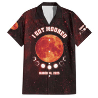 Blood Moon 2025 Family Matching Off The Shoulder Long Sleeve Dress and Hawaiian Shirt Total Lunar Eclipse