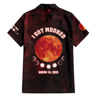 Blood Moon 2025 Family Matching Off The Shoulder Long Sleeve Dress and Hawaiian Shirt Total Lunar Eclipse
