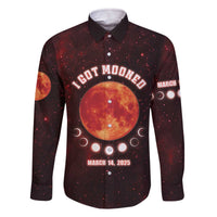 Blood Moon 2025 Family Matching Off The Shoulder Long Sleeve Dress and Hawaiian Shirt Total Lunar Eclipse
