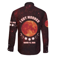 Blood Moon 2025 Family Matching Off The Shoulder Long Sleeve Dress and Hawaiian Shirt Total Lunar Eclipse