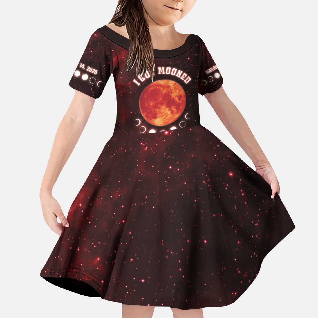 Blood Moon 2025 Family Matching Off Shoulder Maxi Dress and Hawaiian Shirt Total Lunar Eclipse