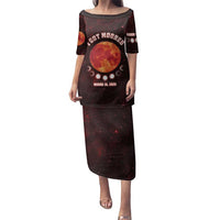 Blood Moon 2025 Family Matching Puletasi and Hawaiian Shirt Total Lunar Eclipse
