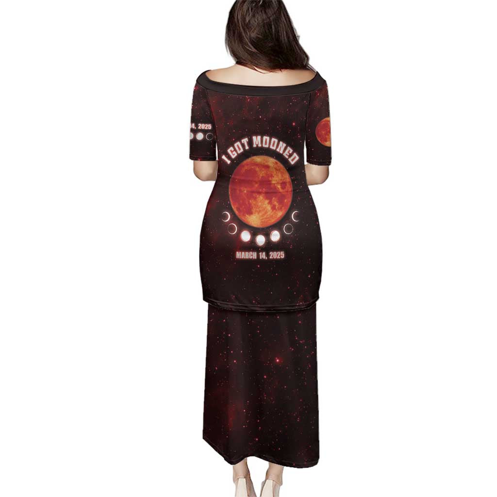 Blood Moon 2025 Family Matching Puletasi and Hawaiian Shirt Total Lunar Eclipse