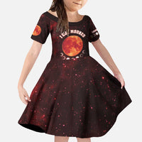 Blood Moon 2025 Family Matching Short Sleeve Bodycon Dress and Hawaiian Shirt Total Lunar Eclipse