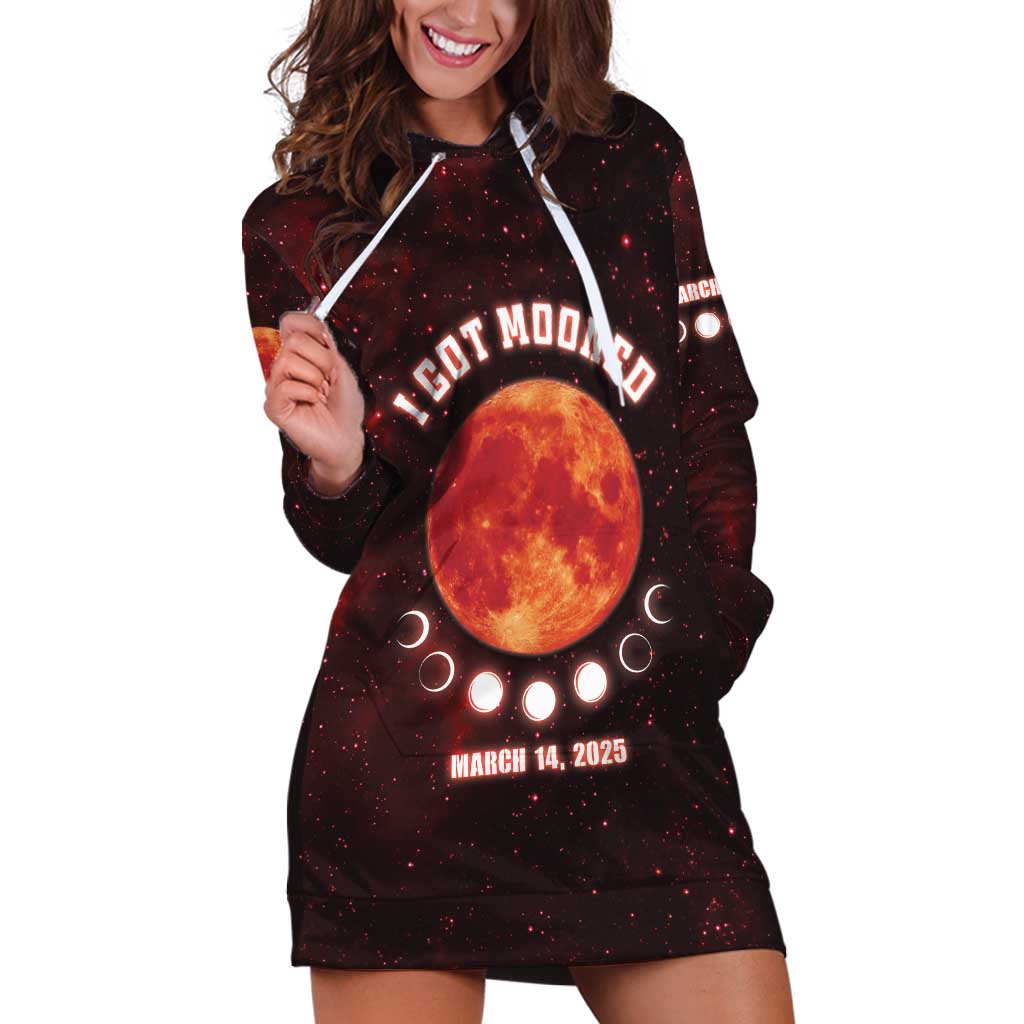 Blood Moon 2025 Hoodie Dress Total Lunar Eclipse
