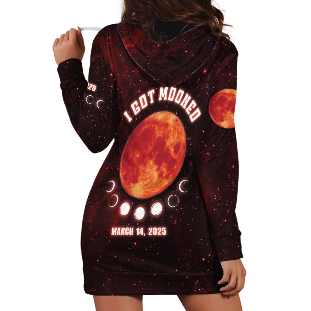 Blood Moon 2025 Hoodie Dress Total Lunar Eclipse