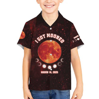 Blood Moon 2025 Kid Hawaiian Shirt Total Lunar Eclipse