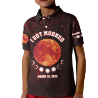 Blood Moon 2025 Kid Polo Shirt Total Lunar Eclipse