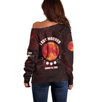 Blood Moon 2025 Off Shoulder Sweater Total Lunar Eclipse