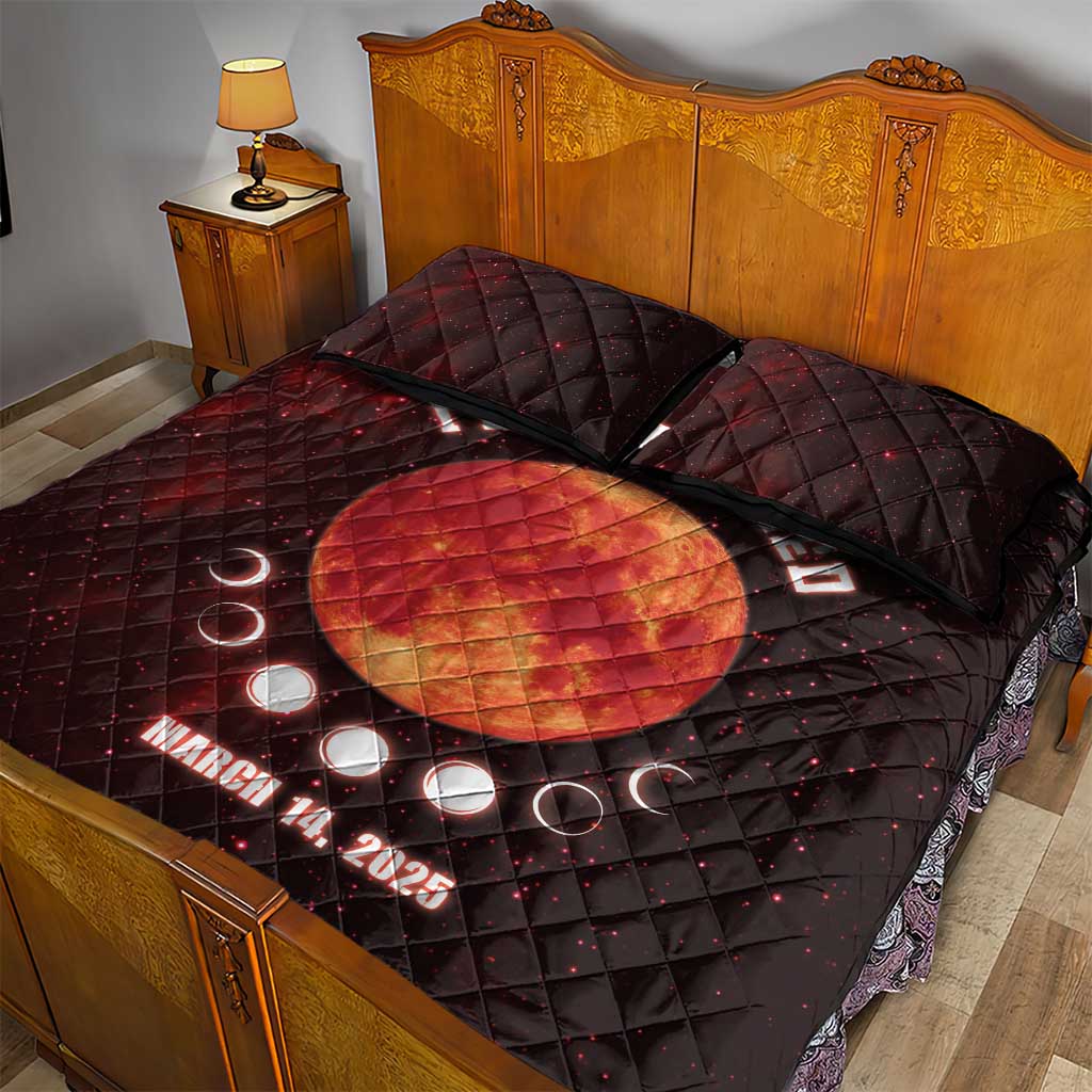 Blood Moon 2025 Quilt Bed Set Total Lunar Eclipse