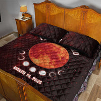 Blood Moon 2025 Quilt Bed Set Total Lunar Eclipse
