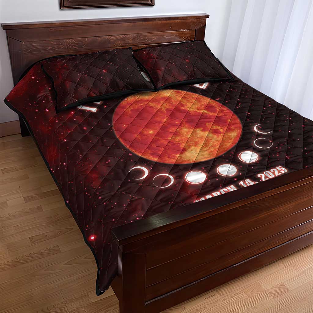 Blood Moon 2025 Quilt Bed Set Total Lunar Eclipse