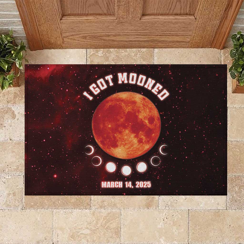 Blood Moon 2025 Rubber Doormat Total Lunar Eclipse